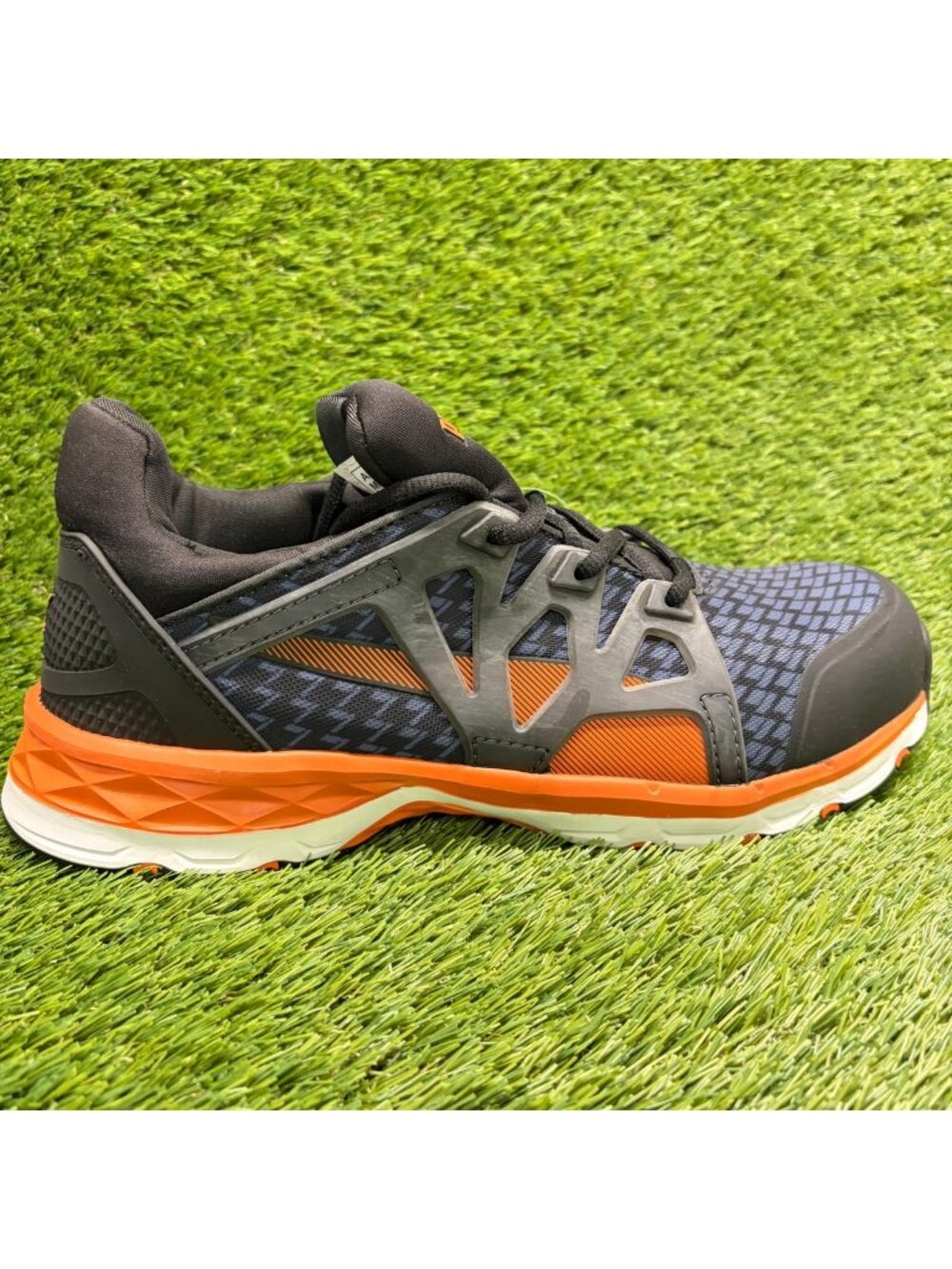 Puma Rush 2.0 Low Mens Size 11 Blue Black Orange Composite Toe Safety Work Shoes